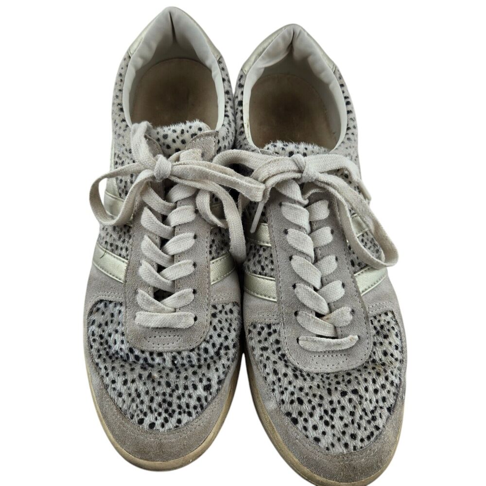 Gola Sneakers Womens 9 Grandslam Savanna Animal Print Low Top White Gray Silver - Picture 5 of 11